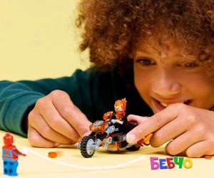 LEGO® Marvel Super Heroes Спайдърмен срещу Призрачен ездач с мотоциклет 76335 