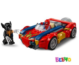 LEGO® Marvel Super Heroes Спайдърмен с кола срещу Венъм във Върколака 76336 