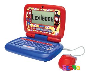 Lexibook Образователен двуезичен и говорещ лаптоп Спайдърмен