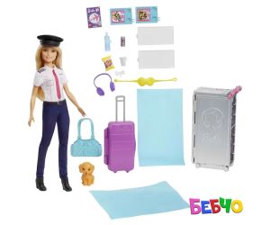 Barbie® Комплект самолет с кукла Барби