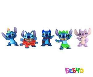 Just Play Stitch Комплект 5 колекционерски фигурки