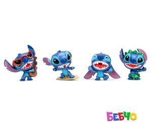 Jada Stitch Комплект фигурки 6.3 см 4 броя Вълна 2