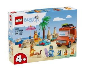 LEGO® Bluey Пътуване до плажа със семейната кола на Блуи 11202
