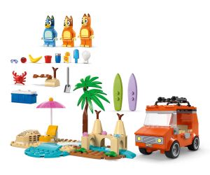 LEGO® Bluey Пътуване до плажа със семейната кола на Блуи 11202