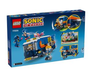 LEGO® Sonic the Hedgehog™ Команден камион на екипа на Sonic 77006 