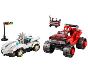 LEGO® Sonic Колата на Silver срещу чудовищния камион на Нъкълс 77118 