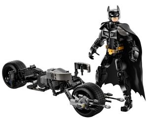 LEGO® DC Comics Super Heroes Batman™  Фигура за изграждане Батман и мотоциклет 76273 