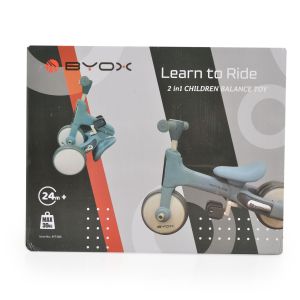 BYOX Мини баланс велосипед Learn to Ride 2в1 розов