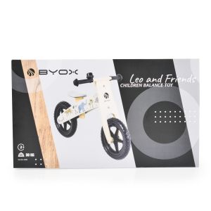 BYOX Дървен баланс велосипед Leo & Friends