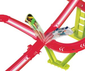Hot Weels Neon Speeders Комплект Скоростен небостъргач с неонов състезател