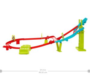 Hot Weels Neon Speeders Комплект Скоростен небостъргач с неонов състезател