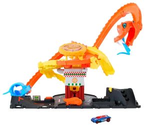 Hot Wheels City Игрален комплект Змия в магазина за пица