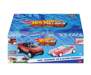 Hot Wheels Комплект от 2 броя метални колички 1:43 с пружинен механизъм 