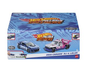 Hot Wheels Комплект от 2 броя метални колички 1:43 с пружинен механизъм 