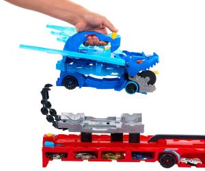 Hot Wheels City Транспортьор двоен дракон с 2 колички