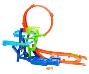 Hot Wheels Stunt Tracks Комплект за каскади и катастрофи с включена 1 количка
