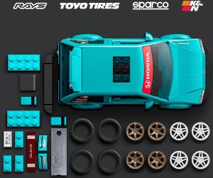 Brick Shop Hot Wheels Хонда Сивик 249 елемента