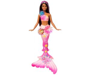Barbie Кукла Вълшебна русалка с цветна магия брюнетка