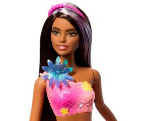 Barbie Кукла Вълшебна русалка с цветна магия брюнетка