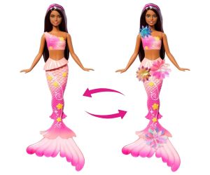 Barbie Кукла Вълшебна русалка с цветна магия брюнетка