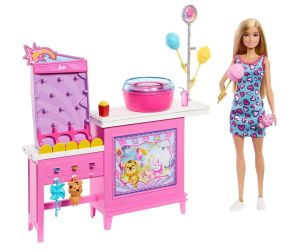 Barbie Комплект будка за захарен памук
