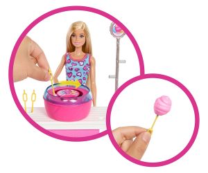 Barbie Комплект будка за захарен памук