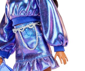 Barbie Кукла Луксозна мода Брюнетка с ефектен комплект в синьо