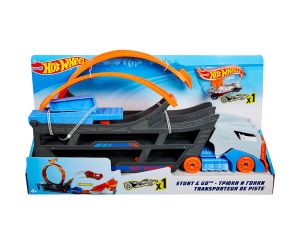 Hot Wheels Игрален комплект Транспортьор с писта и количка