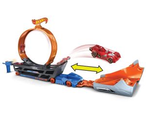 Hot Wheels Игрален комплект Транспортьор с писта и количка