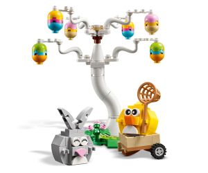 LEGO® Iconic На лов за яйца с великденското зайче и пиленцето 40808 