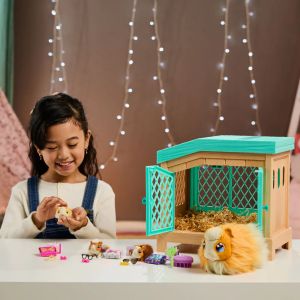 Moose Little Live Pets Морско свинче с 3 изненади Mama Surprise