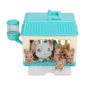 Moose Little Live Pets Къщичка с мишле и бебета изненади Mama Surprise Minis