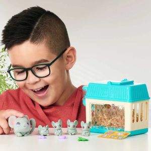 Moose Little Live Pets Къщичка с мишле и бебета изненади Mama Surprise Minis