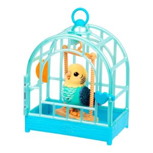 Moose Little Live Pets Really Real Bird Интерактивно пиле в клетка Indie
