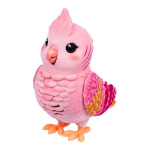 Moose Little Live Pets Really Real Bird Интерактивно пиле в клетка Роузи