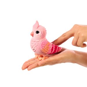 Moose Little Live Pets Really Real Bird Интерактивно пиле в клетка Роузи