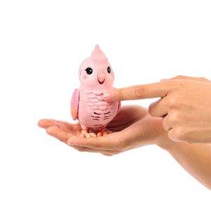 Moose Little Live Pets Really Real Bird Интерактивно пиле в клетка Роузи