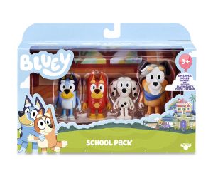 BLUEY Комплект 4 фигурки Блуи и съученици