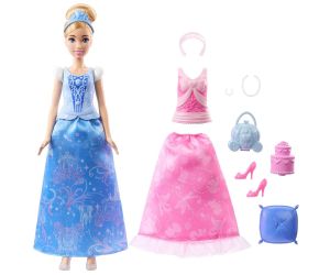 Disney Princess Кукла Пепеляшка с 2 тоалета и 9 аксесоара