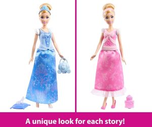 Disney Princess Кукла Пепеляшка с 2 тоалета и 9 аксесоара