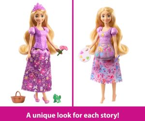 Disney Princess Кукла Рапунцел с 2 тоалета и 9 аксесоара