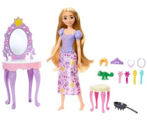 Disney Princess Кукла Рапунцел с тоалетка, Паскал и аксесоари