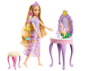Disney Princess Кукла Рапунцел с тоалетка, Паскал и аксесоари