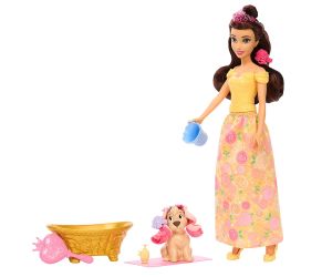 Disney Princess Кукла Бел с домашен любимец с промяна на цвета