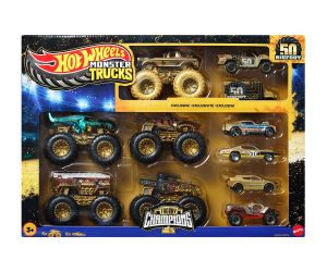 Hot Wheels Monster Trucks Комплект 5 бъгита (1:64) и 6 металки колички