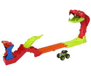 Hot Wheels Монстер Тракс Комплект със змийска каскада