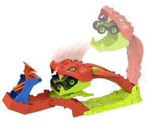 Hot Wheels Монстер Тракс Комплект със змийска каскада