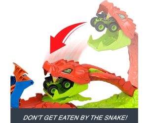 Hot Wheels Монстер Тракс Комплект със змийска каскада