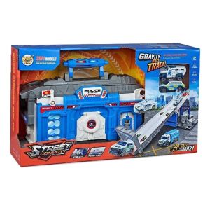LToys Комплект куфар Писта полицейски участък с 2 коли