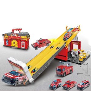 LToys Комплект куфар Писта пожарна с 2 коли
